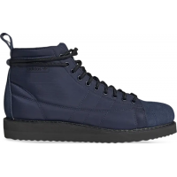 Зимние кроссовки Adidas Superstar высокие синие